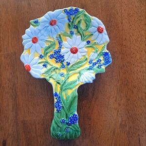 Beautiful Temp-tations Figural Floral Daisy By Tara Spoon Rest